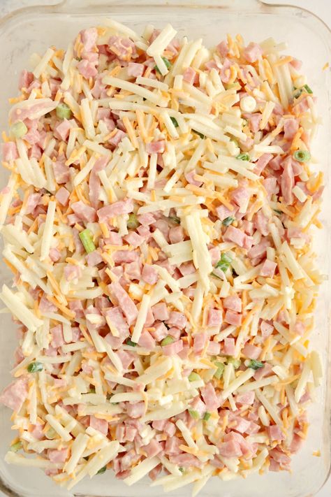 Ham And Hashbrown Casserole Dinner, Shredded Breakfast Potatoes, Hashbrown Casserole With Ham, Ham And Hashbrown Casserole, Ham Hash, Cheese Hashbrown Casserole, Ham And Potatoes, Ham Steak Recipes, Hashbrown Casserole Easy