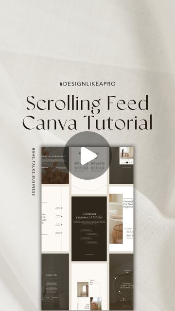 Lynn Noppen | Canva Verified Expert & Canva templates on Instagram: "📲How to create a scrolling feed video in Canva!  Start with this:  ✨Create a new design in Canva (1080x1920 pixels)  ✨And follow the steps in this video! You’ll need to make your own animation to create the slide / scrolling effect.  😁How cool is this?! Such a nice way to present your Canva templates or digital products.  What do you think of this tutorial video? Let me know below!  X Lynn  PS. New Free Canva templates drop soon, visit my link in bio to sign up for my weekly email, so you’ll not miss them! 🖤  ✨All the designs inside this video are templates from The Templates Vault (TTV).   TTV is the ultimate content membership for entrepreneurs and creatives with monthly Canva templates for Instagram.  🚨NEW IN TTV: Free Canva Templates, Design In Canva, Sales Template, Templates For Instagram, Create Animation, Graphic Design Lessons, Video Template, Tutorial Video, Canva Templates