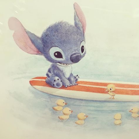 Images Disney, Stitch Drawing, Cute Animal Illustration, Cute Stitch, Lilo Stitch, Disney Lilo, Disney Stitch, Arte Animal, Kawaii Drawings