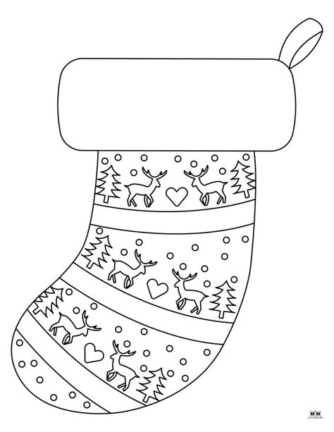 Choose from a wide variety of Christmas stocking coloring pages for hours of coloring fun! All pages are 100% free and can be printed from home! Stockings Coloring Pages, Christmas Stocking Printable, Christmas Stocking Coloring Pages, Stocking Coloring Page, Gingerbread Man Coloring Page, Nativity Coloring Pages, Santa Coloring Pages, Printable Christmas Coloring Pages, Cute Stockings