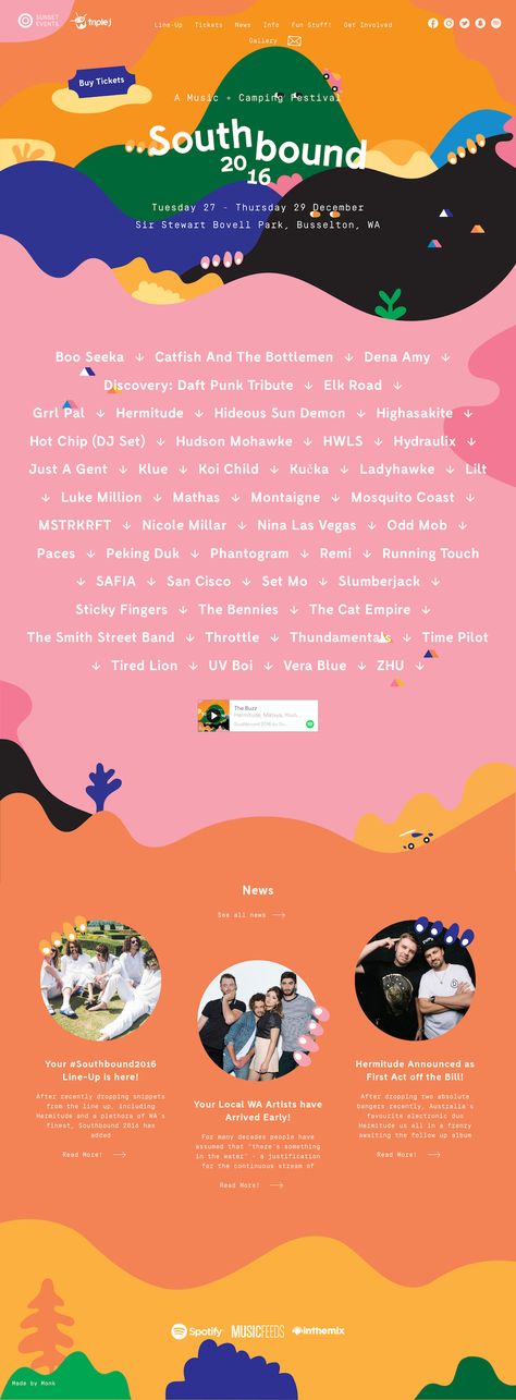 Festival Websites, Camping Layout, Camping Festival, Landing Page Inspiration, Comedy Festival, Page Layout Design, Festival Camping, Music Fest, Event Banner