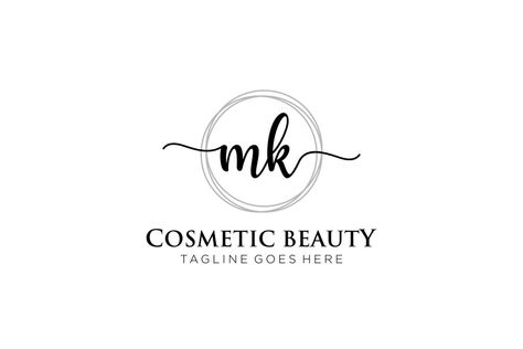 Mk Logo Design Creative, Mk Logo Design, Design Handwriting, Handwriting Logo, Elegant Logo Design, Handwritten Logo, Logo Beauty, Mk Logo, Creative Template