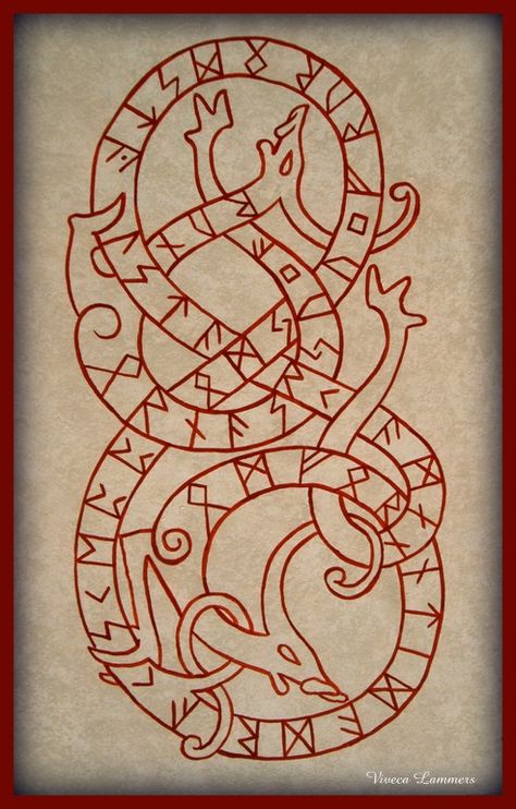 Rune Vichinghe, Viking Knotwork, Pagan Tattoo, Scandinavian Tattoo, Norse Design, Viking Pattern, Symbole Viking, Nordic Runes, Rune Tattoo