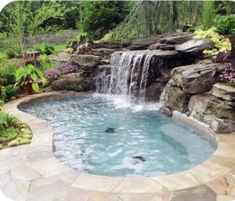 Pool Landscaping Ideas, Hot Tub Landscaping, Affordable Backyard Ideas, Dream Backyard Pool, Pools Backyard Inground, Small Swimming Pools, Hot Tub Backyard, Pool Landscape Design, Small Pool Design