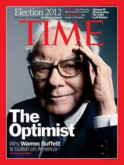 TIME Magazine Cover: The Optimist - Jan. 23, 2012 Life Magazine Covers, Hbo Documentaries, Important Quotes, Business Magazine, Warren Buffett, Best Portraits, Time Life, Male Magazine, Portrait Images