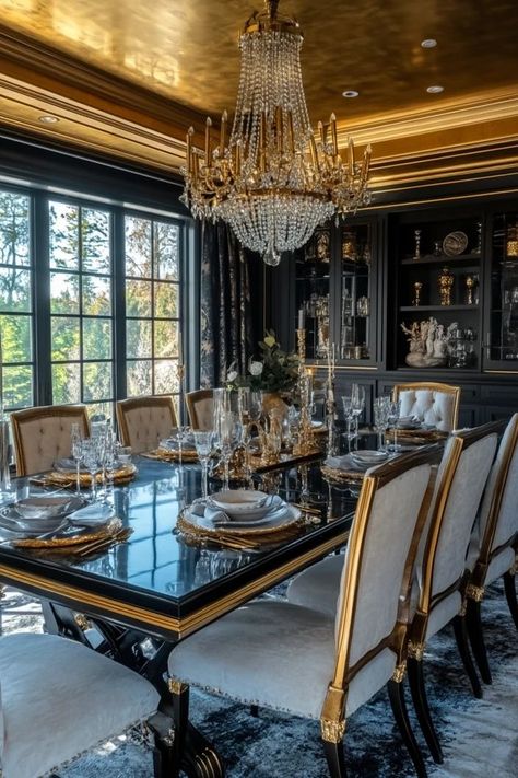 "Transform your dining space with the timeless charm of Vintage Glam Decor! 🍽️🕰️ Ideal for creating an elegant and sophisticated ambiance. 🌿✨ #VintageStyle #GlamDining #DiningRoomInspo" Vintage Glam Dining Room, Vintage Glam Decor, Glam Dining Room, Glam Dining, Vintage Interior Design, Glam Decor, Vintage Interior, Vintage Glam, Dining Space