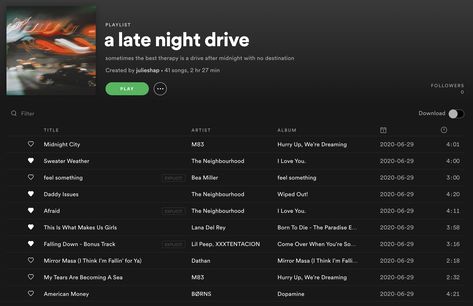 Late Night Drive Songs Playlist, Late Night Drive Playlist, Drive Playlist, Midnight Drive, Summer Songs Playlist, Midnight City, Playlist Ideas, Songs Playlist, Play List