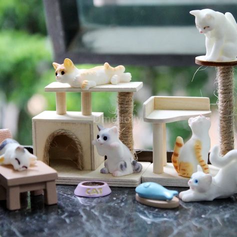 1/12 Scale Miniature Dollhouse Cat Trees & Scratcher Mini Pet Furniture for OB11 BJD Doll House Decoration Accessories Toy - AliExpress Stick Crafts, Cat Trees, Popsicle Stick Crafts, Popsicle Stick, Cat Doll, Dollhouse Decor, Popsicle Sticks, Decoration Accessories, Bjd Doll