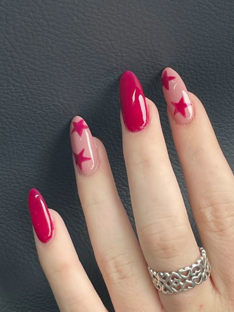 Uñas Ideas, Pretty Gel Nails, Star Nails, Nail Idea, Pink Nail, Dream Nails, Nails Done, Best Acrylic Nails, Perfect Nails