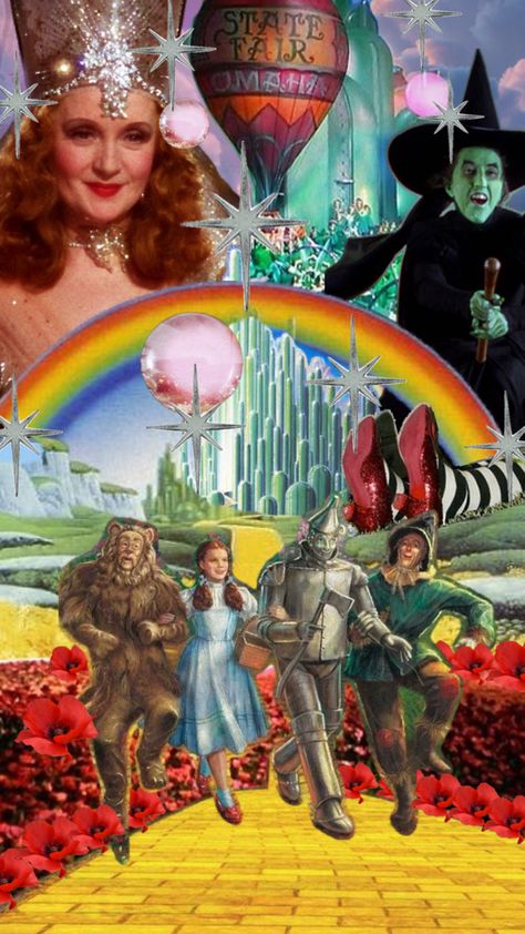 Wizard of oz themed iPhone wallpaper Wizard Of Oz Wallpaper, Art Room Doors, Wizard Of Oz Characters, Wizard Of Oz Movie, Happy Birthday Papa, Wicked Witch Of The West, Cute Fall Wallpaper, The Wonderful Wizard Of Oz, Childhood Movies