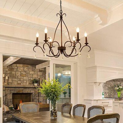 Farmhouse Chandelier Dining Rooms, Kitchen Chandelier Over Table, Dining Room Lighting Over Table, Rustic Chandelier Dining Room, Dinning Room Lighting, French Country Chandelier, Entryway Chandelier, Kitchen Island Dining Room, Chandelier Glass