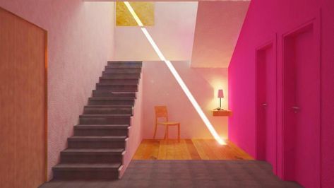 Casa Gilardi (1976). Ultima obra arquitectónica de Luis Barragán | Arquitectura Luis Barragan House, Architecture Company, Colour Architecture, Colorful Interior, Minimal Architecture, Genius Loci, Casas Coloniales, Ideas Casa, Retro Interior