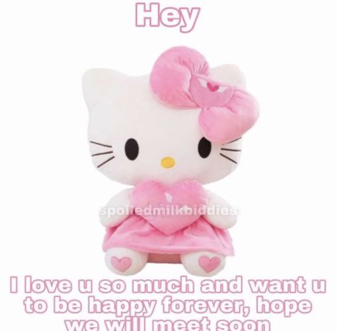 Hello Kitty Ily, Quotes Hello Kitty, Sanrio Stuff, Hello Kitty Aesthetic, Creative Gifts For Boyfriend, Love U So Much, I Love U, Best Boyfriend, Cute Messages