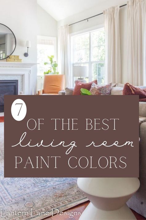 Living Room High Ceilings Paint Colors, Family Room Design Paint Colours, Good Paint Colors For Living Room, Best Paint Color For Main Living Area, Great Room Color Ideas, Inside Paint Colors 2022, Paint Color Family Room, Interior Paint Colors For House Open Concept, Main Area Paint Colors