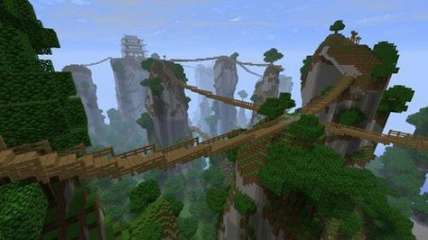 Jungle Bridges Mc Bridge, Jungle Bridge, Minecraft Treehouses, Minecraft Tree, Minecraft Kingdom, Minecraft Building Guide, Minecraft Houses Blueprints, Minecraft Cottage, Minecraft House Tutorials