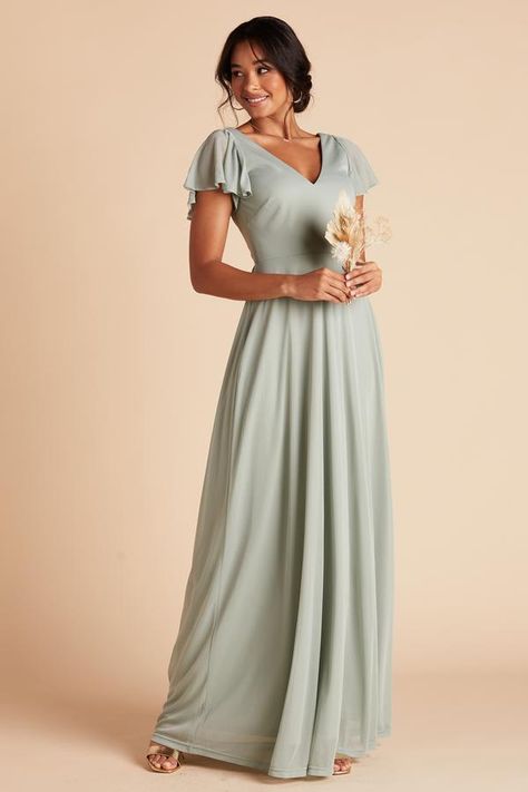 Shop By Color | Birdy Grey Sage Bridesmaid Dresses, Birdy Grey, Wedding Palette, Ruffled Sleeves, The Girl Who, Birdy, Bridesmaid Dress, Sage Green, Bridesmaid Dresses