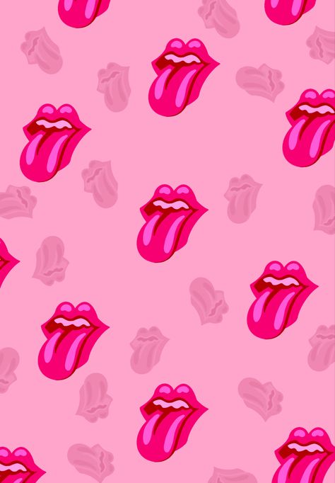 Rock N Roll Background, Pink Rock Aesthetic, Rolling Stones Aesthetic, Rolling Stone Logo, Rock And Roll Aesthetic, Disco Wallpaper, Stone Logo, Rolling Stones Logo, Wallpaper 2023