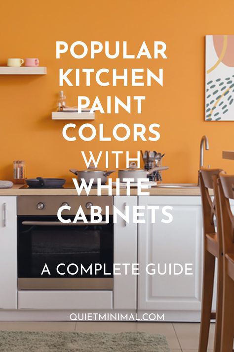 Popular Kitchen Paint Colors with White Cabinets - Quiet Minimal Kitchen Wall Colors For White Cabinets, Best Kitchen Paint Colors With White Cabinets, Neutral Kitchen Paint Colors With White Cabinets, Kitchen Wall Color White Cabinets, Kitchen Wall Paint With White Cabinets, Kitchen White Cabinets Colored Walls, Wall Color White Kitchen Cabinets, Wall Color White Cabinets, Paint Ideas For Kitchen Walls With White Cabinets