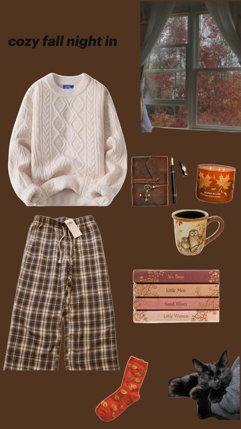 fall inspo, fall aesthetic, fall comfy outfit, autumn cozy vibe, Cozy Academia Aesthetic, Fall Night Outfit, Cozy Fall Night, Fall Comfy Outfits, Fall Outfits Comfy, Cozy Academia, Fall Night, Outfit Autumn, Cozy Fall Outfits