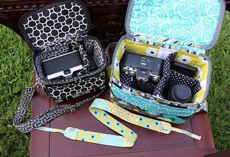 DIY Camera Bag Diy Camera, Camera Bags, Leftover Fabric, Sewing Projects For Beginners, Love Sewing, Sewing Gifts, Sewing Tips, Sewing For Beginners, Sewing Patterns Free