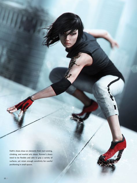 Mirror's Edge, Action Pose Reference, Drawing Body Poses, People Poses, Female Pose Reference, Anatomy Poses, Body Reference Poses, Human Poses Reference, Figure Poses