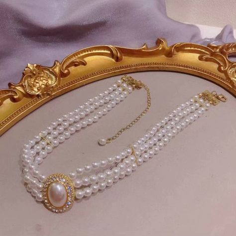 Elegant Luxury Party Necklace | Pearls Necklace Jewelry | Luxury Fashion Jewelry - Necklace - Aliexpress Pearl Collar, Trend Jewelry, Party Necklace, Pearl Jewelry Necklace, Gold Necklace Set, Pearl Choker Necklace, Flower Hair Accessories, Beaded Choker Necklace, Faux Pearl Necklace