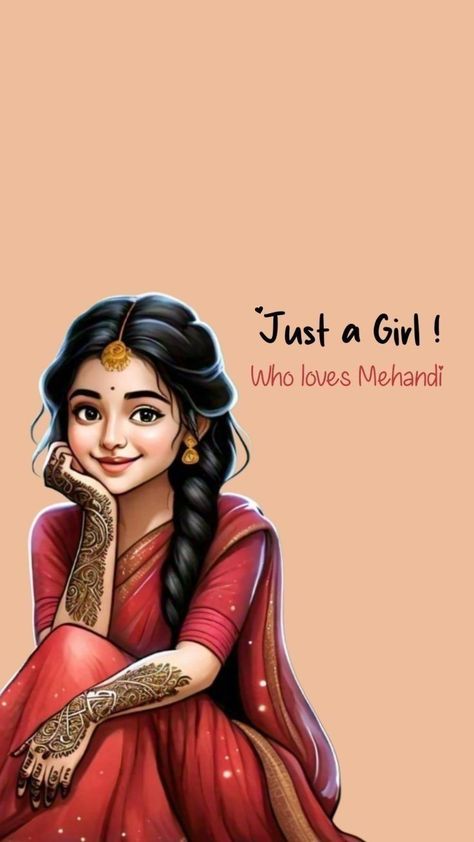 Henna Captions, Mehendi Captions, Mehendi Quotes, Mehndi Captions For Instagram, Girly Art Illustrations Beauty, Inai Pengantin, Princess Artwork, Aesthetic Profile Picture Cartoon Soft, Mehendi Art