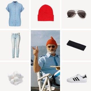 steve zissou Aquatic Costume, Team Zissou, Wes Anderson Style, Steve Zissou, Black Collared Dress, Reading Diy, Life Aquatic, Movie Party, Wes Anderson