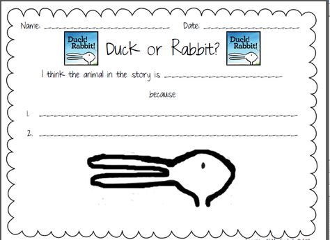 Duck Activities, Rabbit Kindergarten, Winter Writing Prompts, Hello Literacy, Duck Rabbit, Free Writing Prompts, Duck Or Rabbit, Rabbit Book, Winter Writing