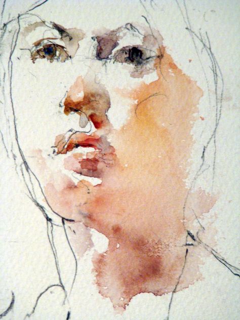 Charles Reid, Watercolor Face, Watercolour Portrait, Watercolor Portrait Painting, Watercolour Inspiration, Figurative Artwork, Watercolor Artists, Abstract Portrait, Watercolor Sketch