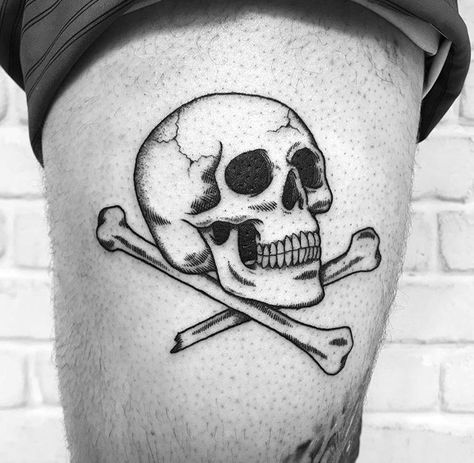 Tattoo Ideas Skull, Skull And Crossbones Tattoo, Crossbones Tattoo, Small Skull Tattoo, Stitch Tattoo, Next Friday, Cool Small Tattoos, Tattoo Design Ideas, Diy Closet