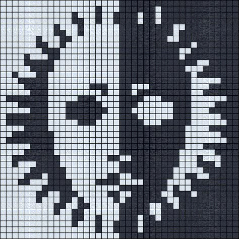 Alpha pattern #173270 Joker Alpha Pattern, Radiohead Alpha Pattern, Tarot Crochet Pattern, Pixel Art Pattern Easy Cute Simple, Star Wars Alpha Pattern, Goth Alpha Pattern, Alpha Wall Hanging, Simple Tapestry Crochet, Easy Alpha Patterns