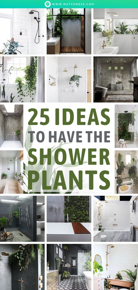 Adding plants to your shower room could be really recommended. The plants will give your shower room such a refreshing ambiance. Well, talking about the plants, there will be really varied but commonly the plants are the tropical plants. #showerplants #showerroom Shower Plants, Bathroom Plants Decor, Wall Hanging Decorations, Indoor Plant Wall, Tropical Bathroom, Window In Shower, Hanging Plant Wall, Plants Wall, Garden Shower