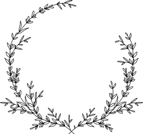 Idee Cricut, Wreath Drawing, Embroidery Template, Hand Embroidery Patterns Flowers, Handmade Embroidery Designs, Pola Sulam, Hand Embroidery Projects, Embroidery Flowers Pattern, Hand Embroidery Art