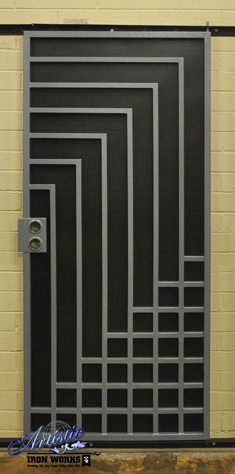 Screen Door Ideas, Security Door Design, Wrought Iron Security Doors, Iron Security Doors, Pintu Interior, Porte In Ferro, Security Screen Door, Steel Security Doors, Metal Doors Design