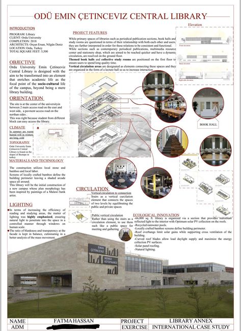 Library Case Study Architecture, Case Study Presentation Sheets, Case Study Board Architecture, Studio Apartment Concept Art, School Case Study Architecture, Architecture Case Study Sheet Composition, Case Study Sheets Architecture Photoshop, Literature Case Study Sheets Architecture, Case Study Sheets Architecture Handmade