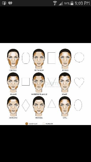 CONTOUR FIR YOUR FACE SHAPE Triangle Face, Face Shape, Face Shapes, Make Up, Makeup