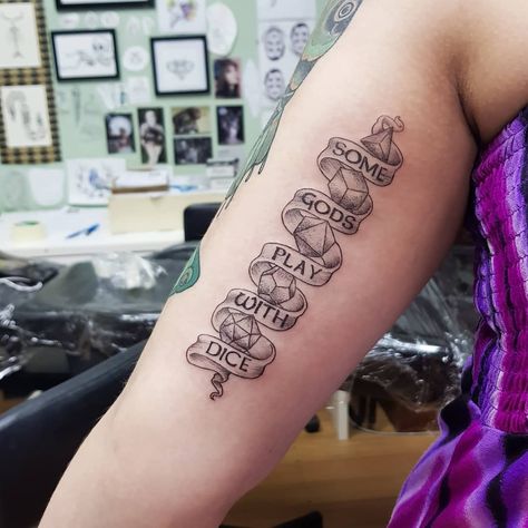 D D Tattoo, Dnd Tattoo Designs, D&d Tattoo, Nerd Tattoo Ideas, Dnd Tattoo Ideas, Dnd Tattoo, Esoteric Tattoo, Dragons Tattoo, Nerd Tattoo