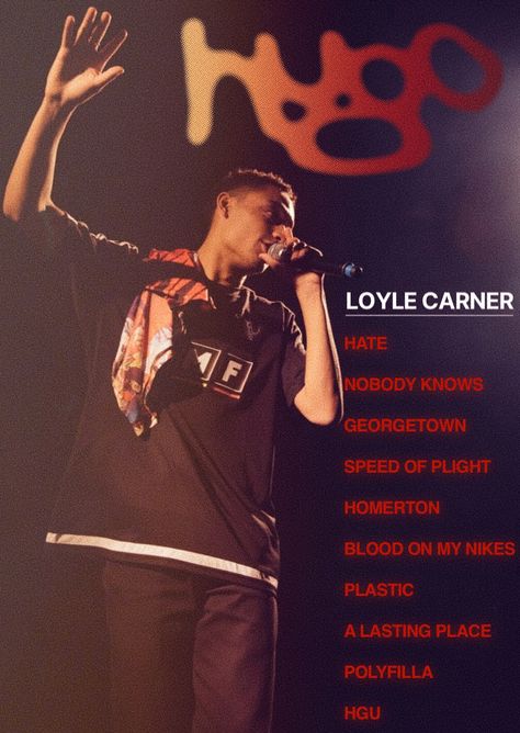 Loyle Carner Poster, Loyle Carner, Nike Poster, Hard Music, Nostalgia Aesthetic, Vintage Poster Design, Music Poster Design, Music Pics, Poster Room