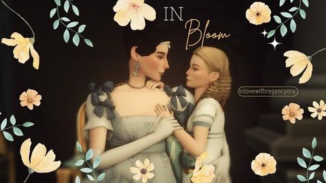 In Bloom: Mini-Regency Set | Patreon Nirvana Playlist, Sims Medieval, Caroline Dress, Sophia Dress, Victorian Hairstyles, Sims 4 Cc Folder, Regency Dress, New Mods, Sims4 Clothes