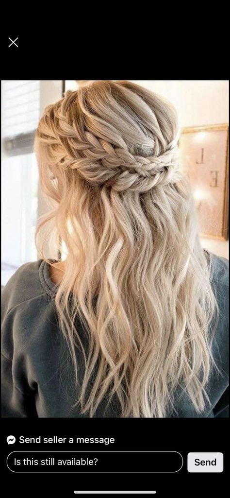 Baby Shower Hairstyles, Maternity Hair, Pregnancy Hairstyles, Wedding Hairstyle Ideas, Braided Ponytail Hairstyles, Natural Hair Beauty, Braided Hairstyles For Wedding, Wedding Hairstyle, Wedding Hairstyles For Long Hair