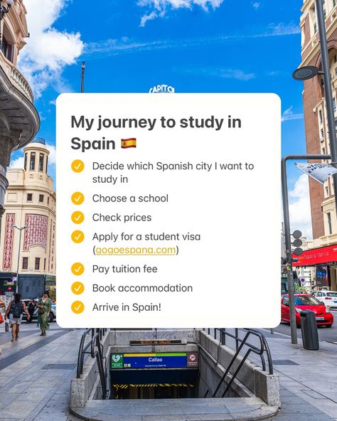 Best ways to study in Spain: 1️⃣ Spanish Language Schools 2️⃣ College Prep. Schools 3️⃣ Universities 4️⃣ Elementary Schools Choose your favorite city and school and we'll start the application process! #studyinspain Studying In Spain, Study In Spain, Spain University, Spain School, Spain Study Abroad, Best Ways To Study, Study Abroad Europe, Studying Spanish, Ways To Study