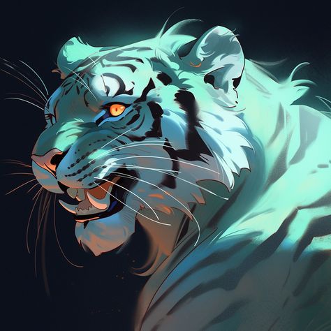 Tiger Art Drawing, Warrior Cat Memes, Tiger Art, Animals Art, Fantasy Concept Art, Digital Illustrations, Warrior Cats, Art Reference Poses, Stylus