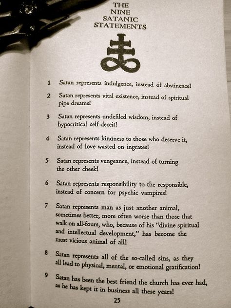 I find this incredibly interesting, especially number 7. This sounds much more like man kind than the Ten Commandments. Satanic Rules, Spiritual Satanism, Theistic Satanism, Satanic Bible, Laveyan Satanism, Psychic Vampire, The Satanic Bible, Ghost Hunting Equipment, Org Chart