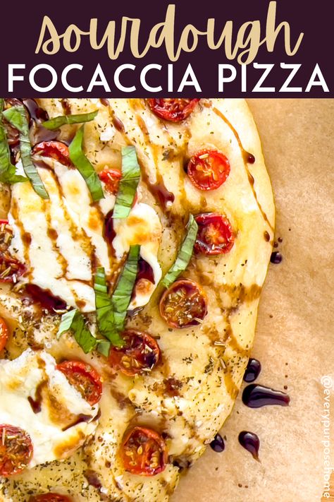 focaccia pizza Sourdough Pizza Topping Ideas, Sourdough Pizza Foccacia Recipe, Sourdough Foccacia Bread Pizza, Sourdough Flatbread Pizza, Sourdough Focaccia Pizza, Sourdough Foccacia Recipe, Sourdough Focaccia Bread Recipe, Sourdough Flatbread, Foccacia Recipe