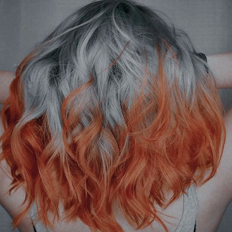 Silver Orange Hair, Fuyumi Todoroki, Nymphadora Tonks, Club Aesthetic, Picture Prompts, Clubbing Aesthetic, Hair 2024, Hair Aesthetic, You're Beautiful