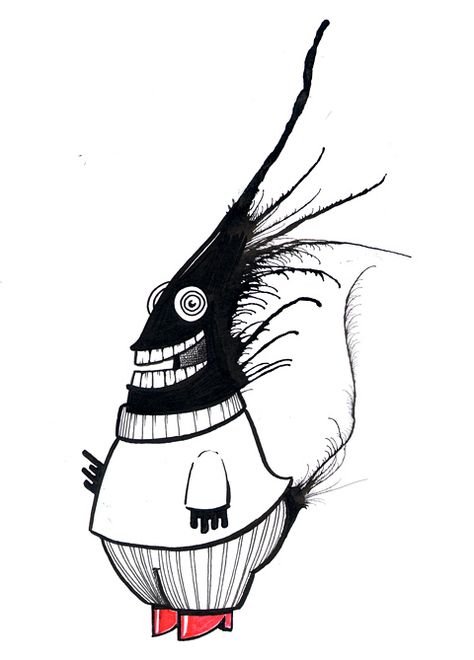 Daily Ink Monster, Ink Monster Art, Ink Monster, Fast Drawing, Monster Artwork, Monster Illustration, Have A Great Night, New York Magazine, Ink Blot