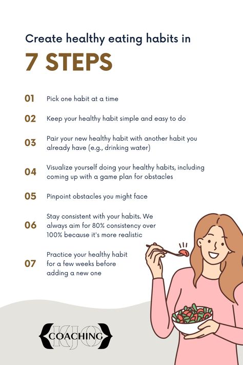 Just 7 steps to healthier eating habits, healthy living, and a healthy lifestyle. Weight loss guaranteed when you make healthy lifestyle changes. Yoga For Beginner, How To Eat Healthy, Home Remedies For Skin, Fitness Habits, Developing Healthy Habits, Healthier Eating, Healthy Lifestyle Changes, Start Losing Weight, Healthy Lifestyle Tips