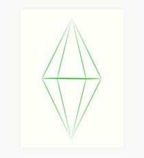 Sims Tattoo Plumbob, Plumbob Wallpaper, Sims Plumbob Tattoo, Plumbob Art, Sims Tattoo Ideas, Plumbob Tattoo, Bachelorette Tattoos, Green Art Prints, Minimalist Tattoo Ideas