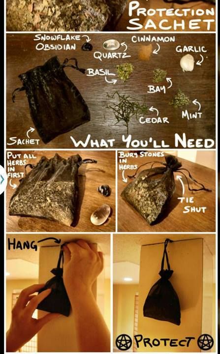 Protection Sachet, Wicca Recipes, Wiccan Crafts, Green Witchcraft, Protection Spell, Witch Spirituality, Magic Spell Book, Eclectic Witch, Witch Diy